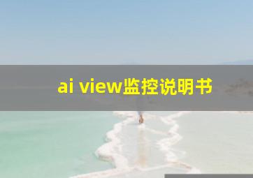 ai view监控说明书